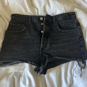 Zara Black Denim Women Shorts